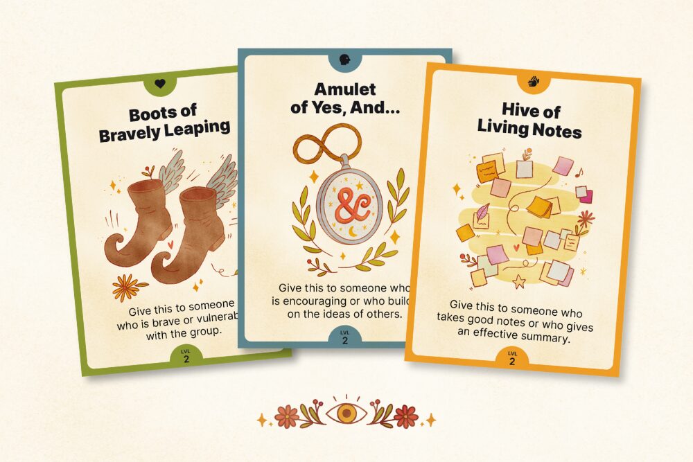 A spread of level 2 workshops and wizards cards